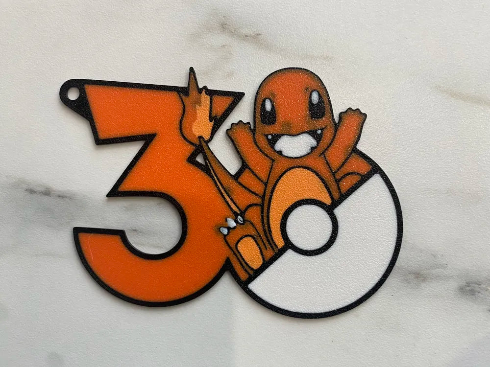 Pokemon 30th Anniversary Starter Keychain Set