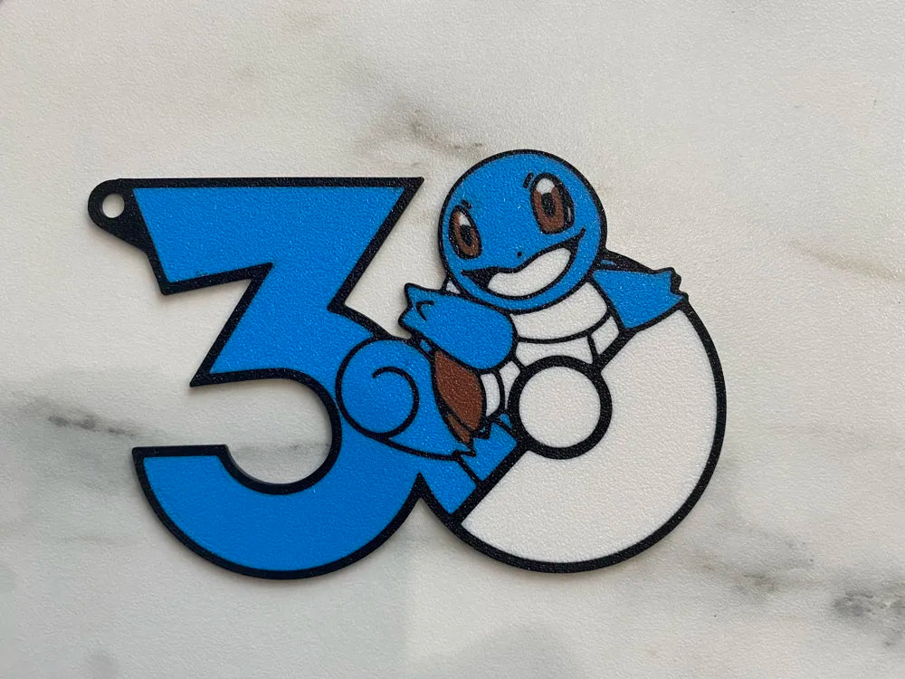 Pokemon 30th Anniversary Starter Keychain Set