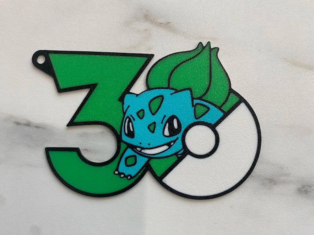 Pokemon 30th Anniversary Starter Keychain Set