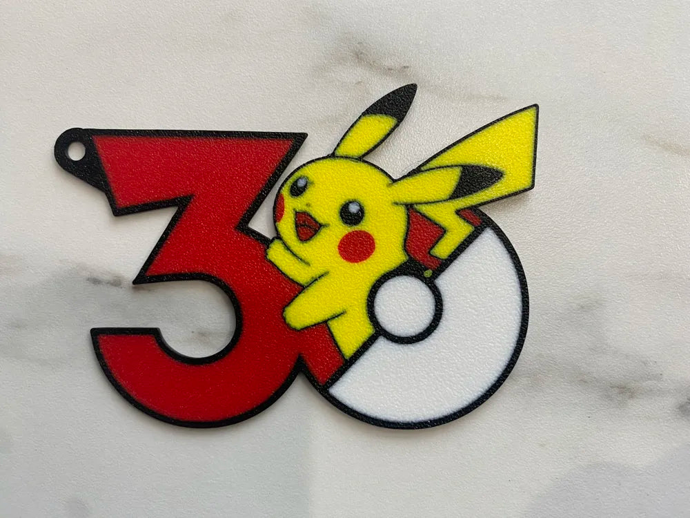 Pokemon 30th Anniversary Starter Keychain Set