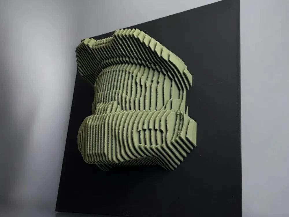 Halo Master Chief Layered Wall Art Movie TV Show Home Decor Sculpture